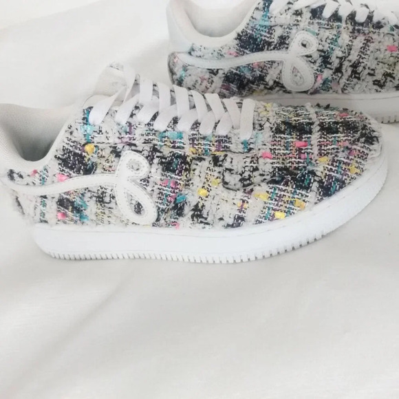 John Geiger GF-01*LIMITED EDITION*tweed boucle sneakers EUC - Picture 3 of 9